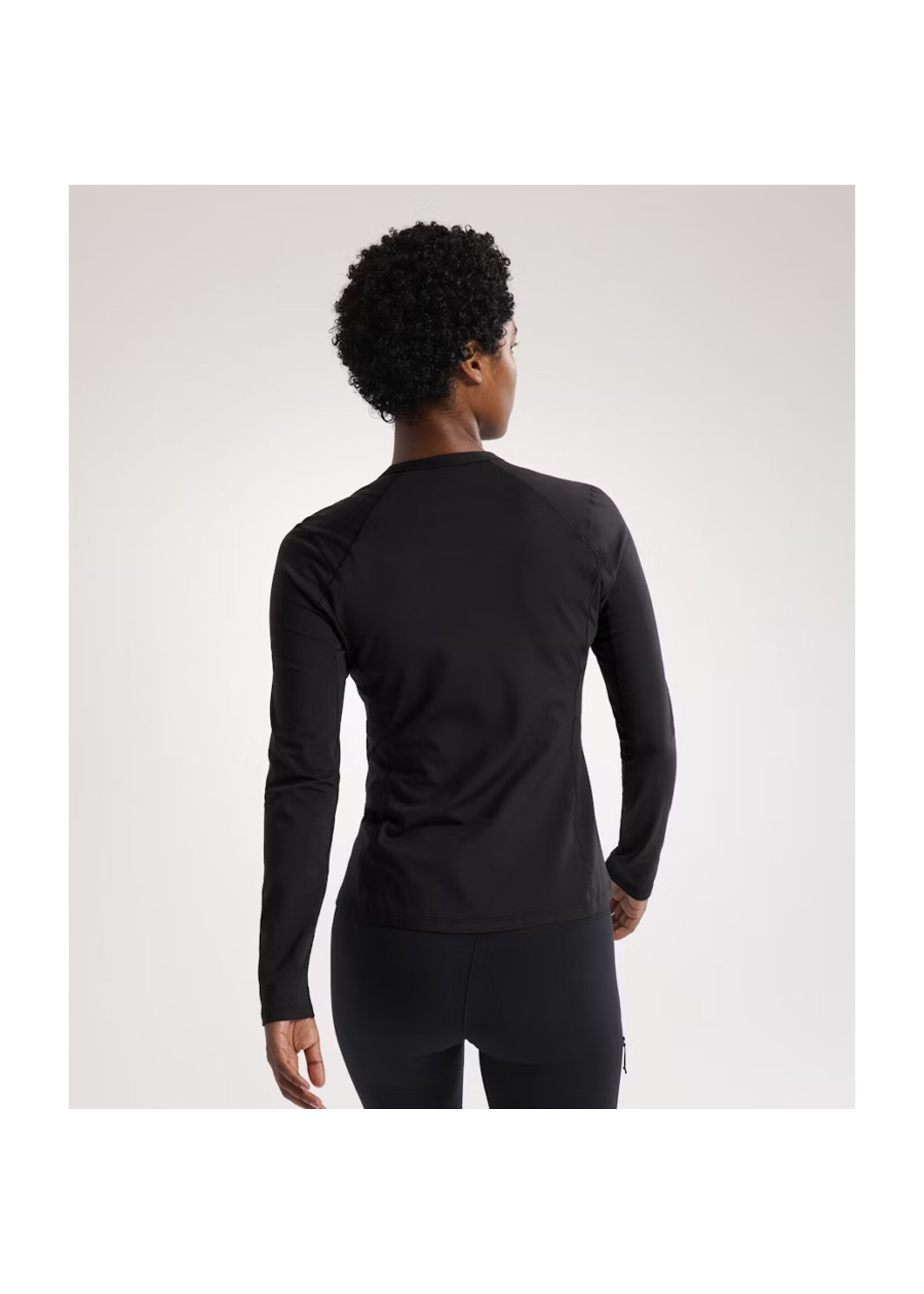 ARC'TERYX Haut à col rond Rho / Noir (Femme)