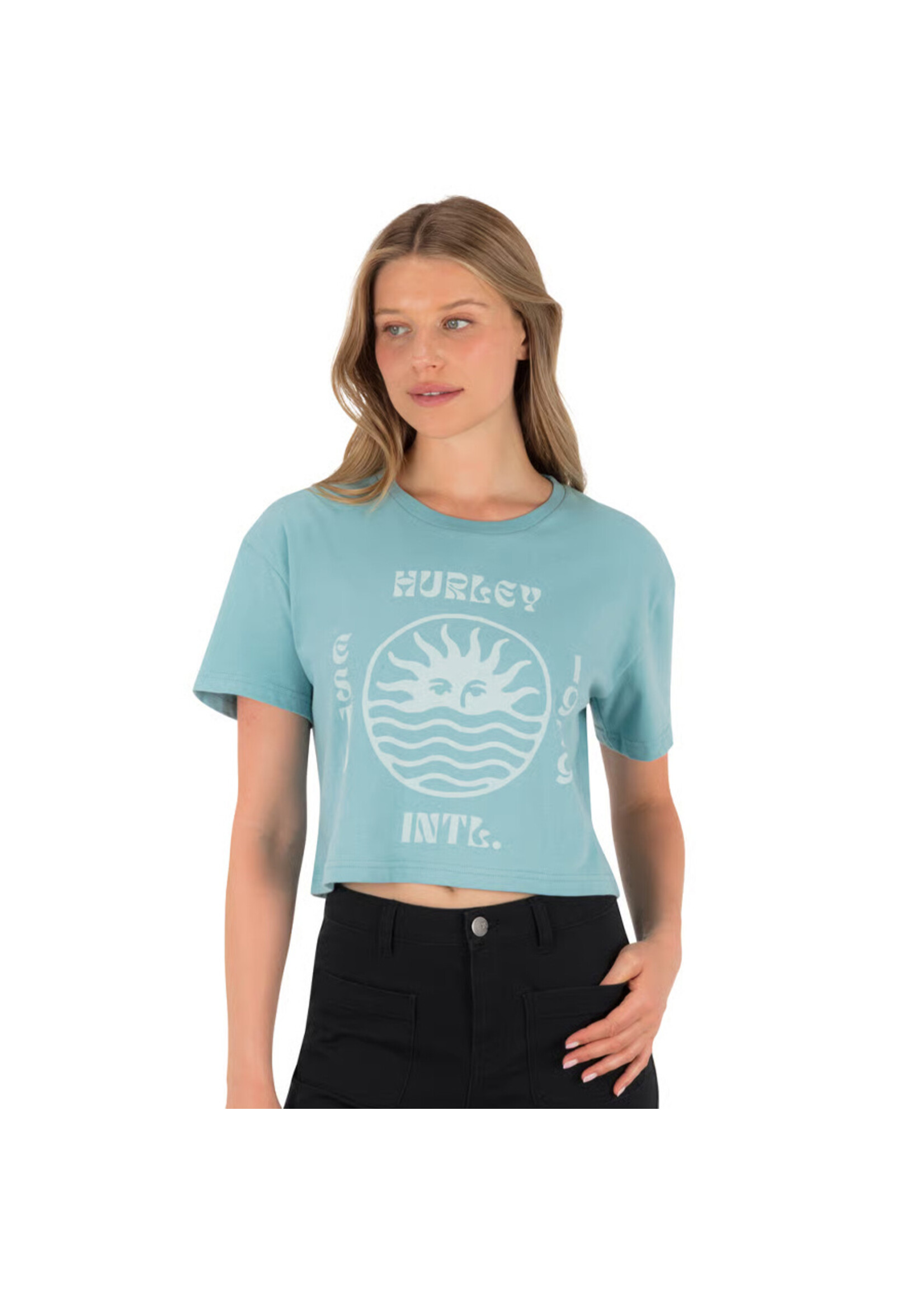 HURLEY T-shirt BLISS BOXY CROP (Femme)