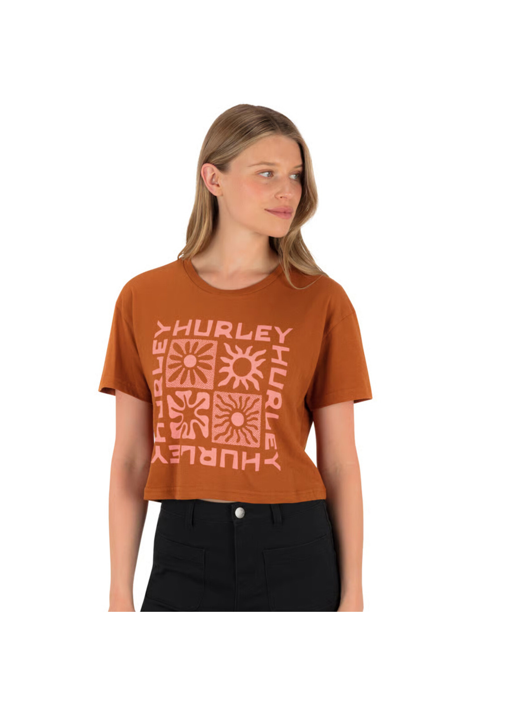 HURLEY T-shirt BOTANY BOXY CROP (Femme)