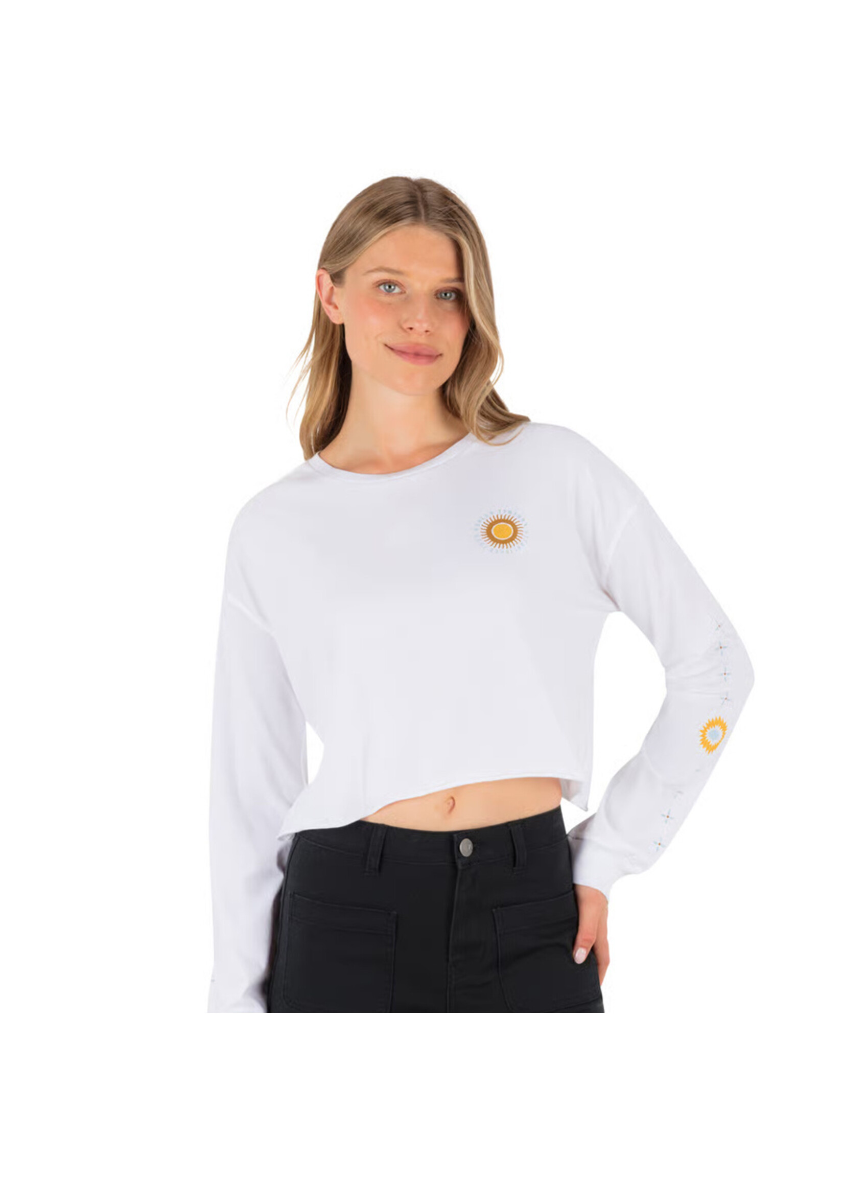 HURLEY T-shirt EAGLE HIGH LS CROP (Femme)