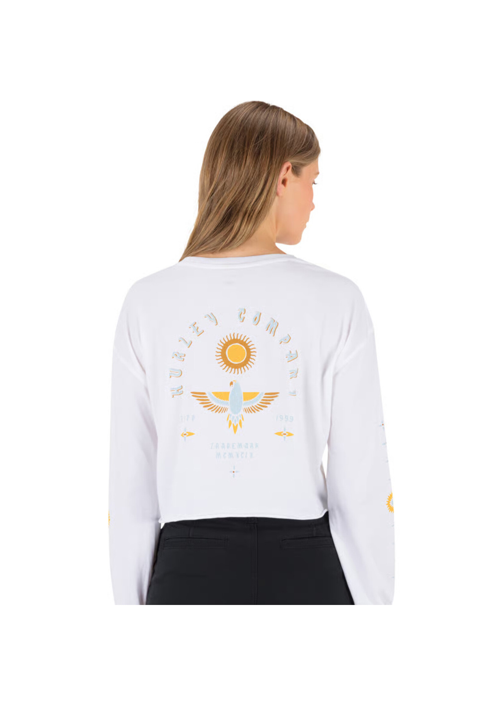 HURLEY T-shirt EAGLE HIGH LS CROP (Femme)