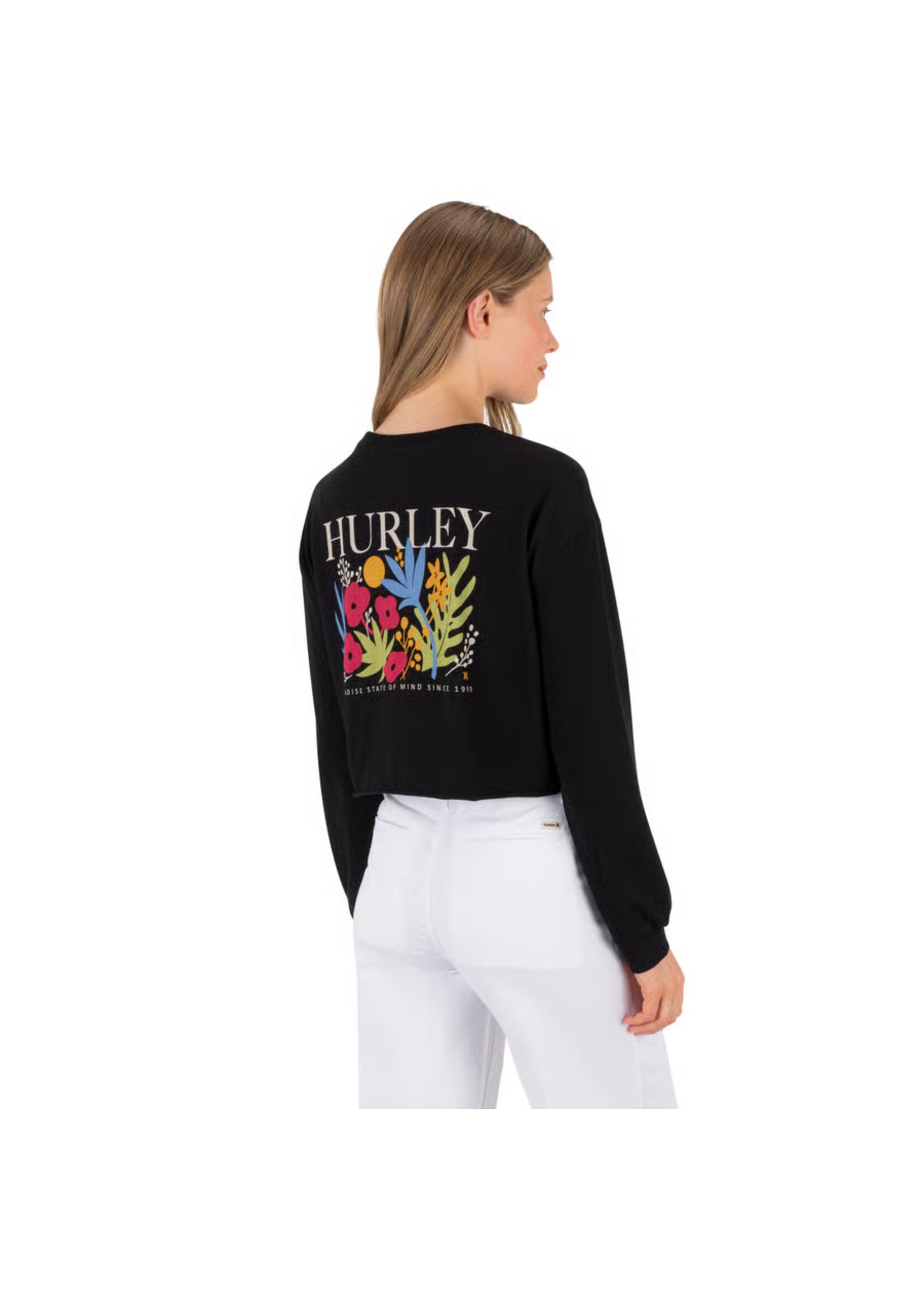 HURLEY T-shirt FLOREAL LS CROP (Femme)