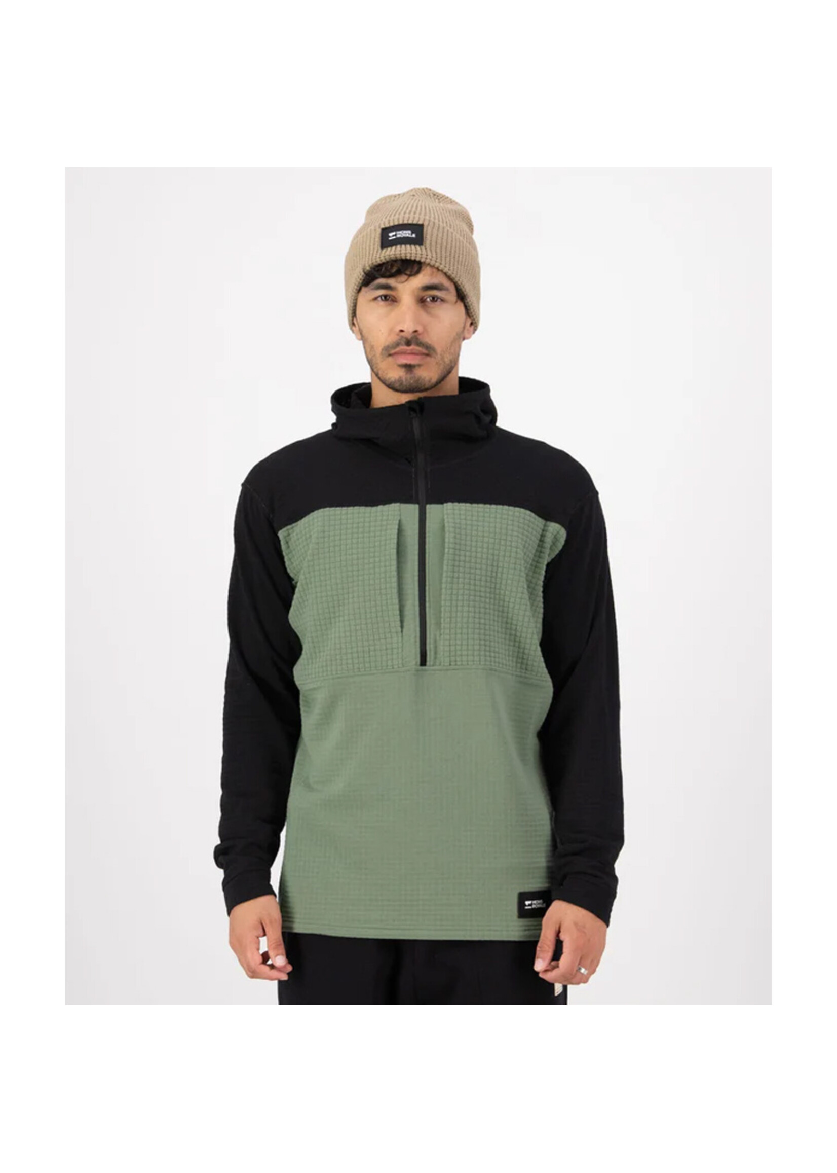 MONS ROYALE Chandail à capuchon OFFGRID MERINO 1/2 Zip (Homme)