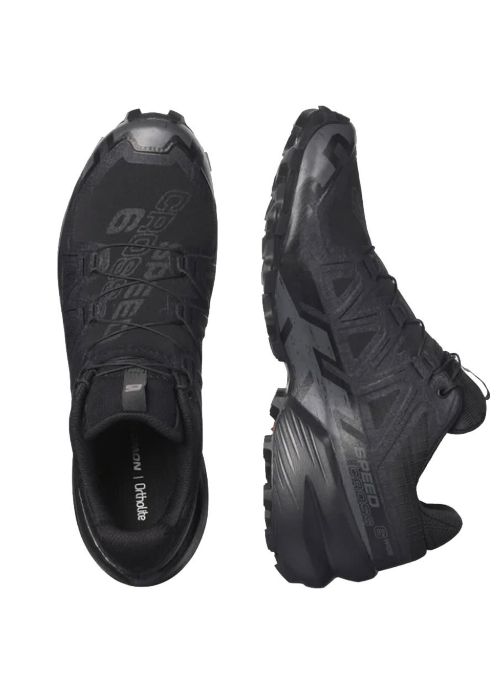 SALOMON Souliers SPEEDCROSS 6 - larges / Noir Phantom (Homme)