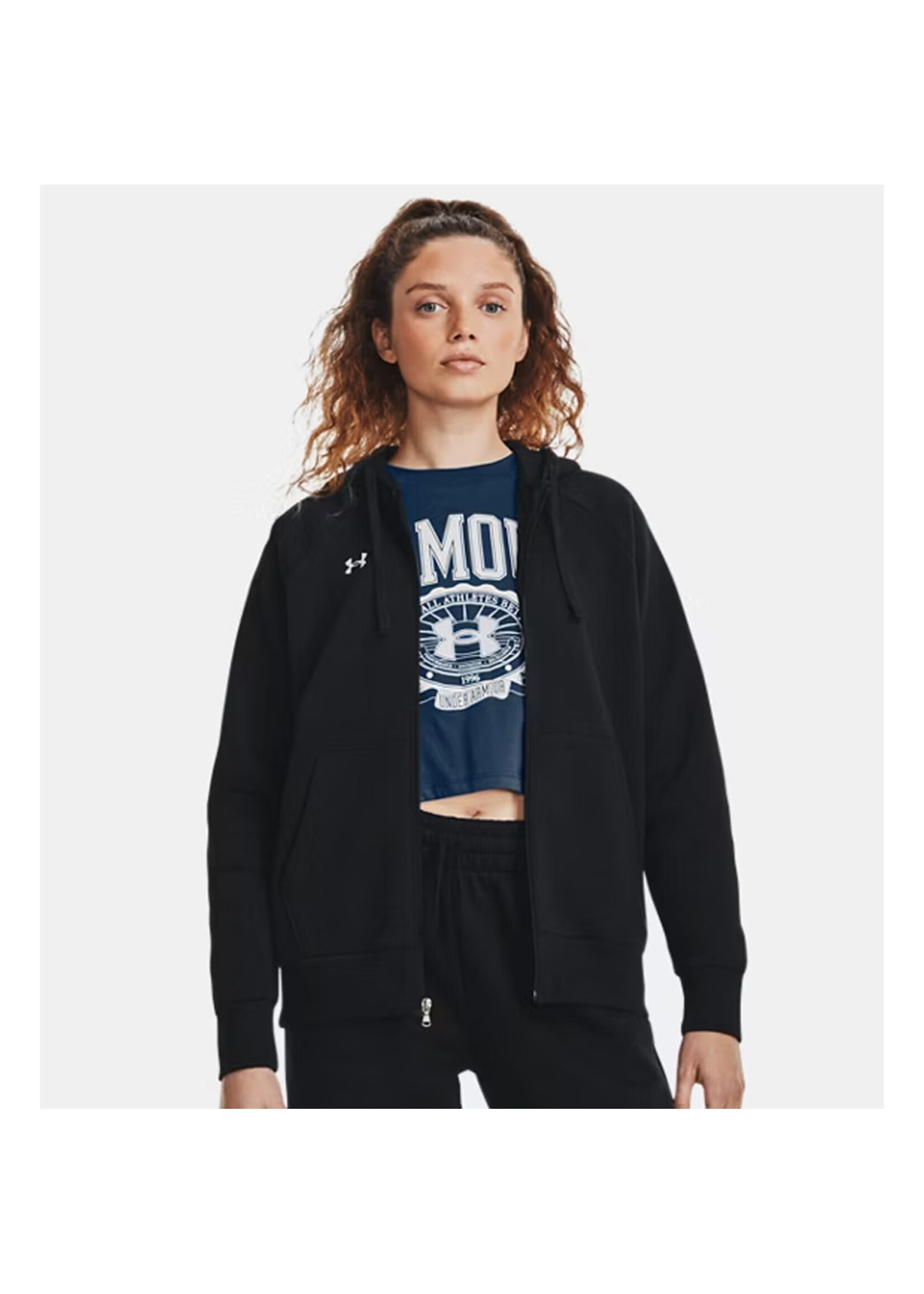 UNDER ARMOUR Chandail à capuchon RIVAL FLEECE Full Zip (Femme)