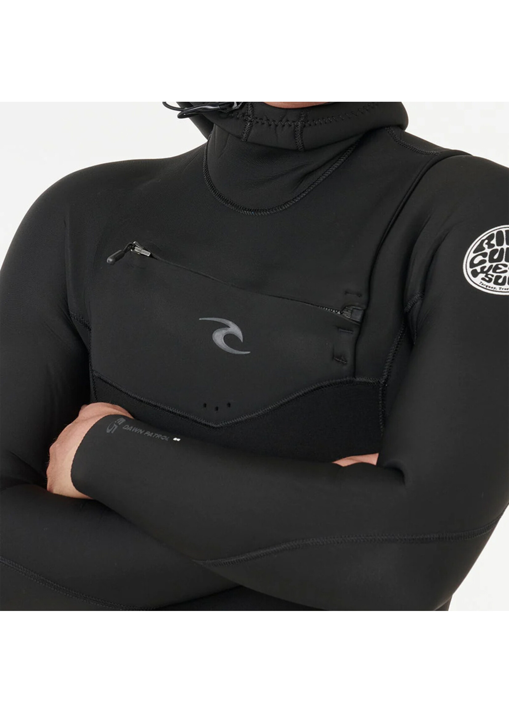RIP CURL Wetsuit à capuchon zip avant 5/4 DAWN PATROL (Homme)