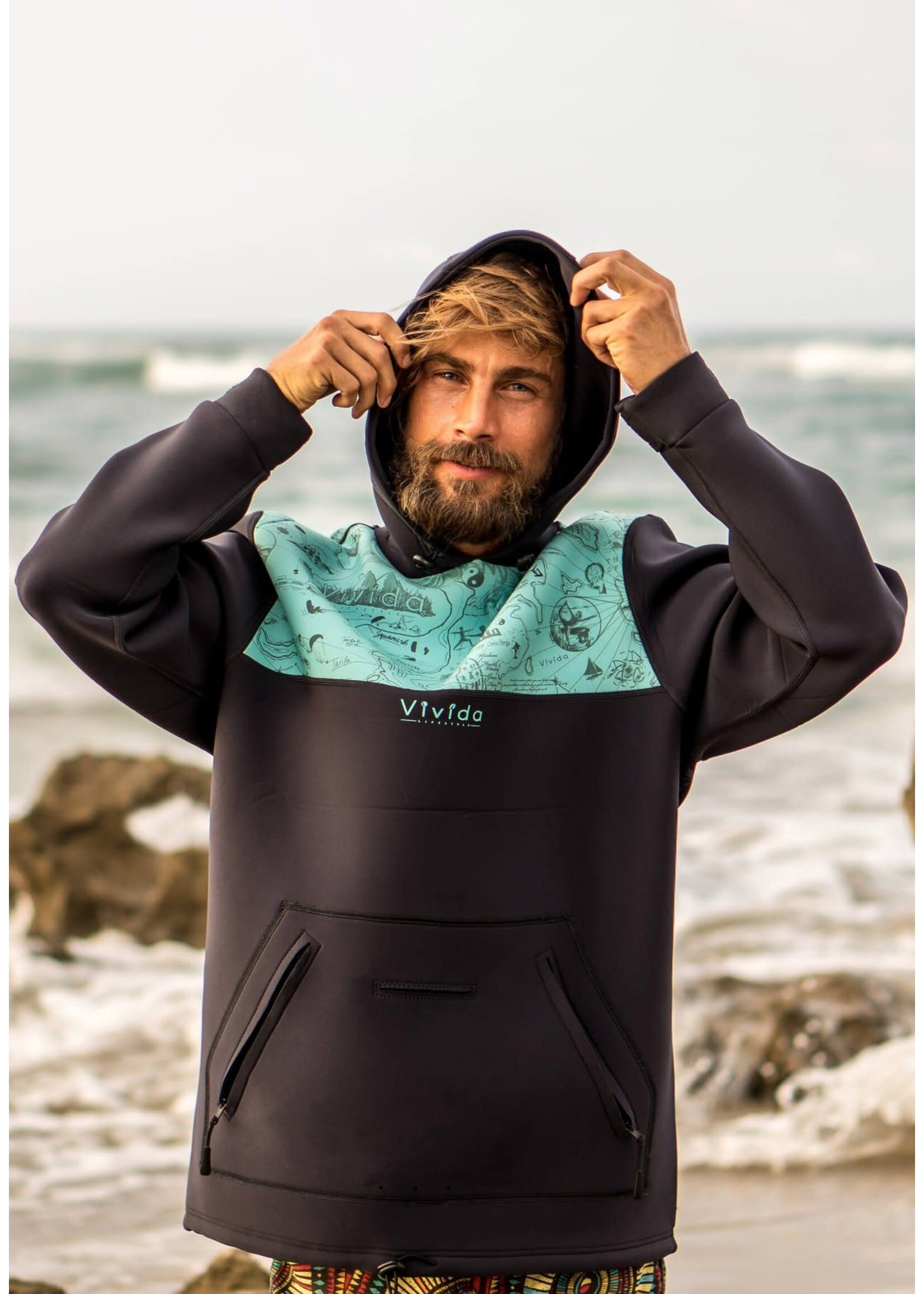 VIVIDA Chandail à capuchon en néoprène NEPTUNE (Unisexe)