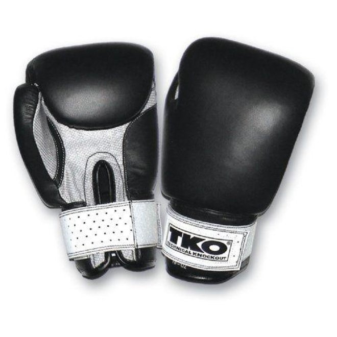 TKO Leather mesh boxing gloves 14oz on size