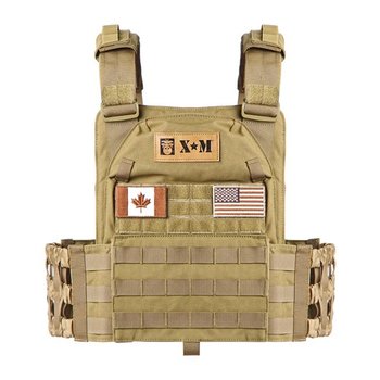 XM Tactical Vest 3lbs Vest only (requires inserts 7lbs or 11lbs or 17lbs)