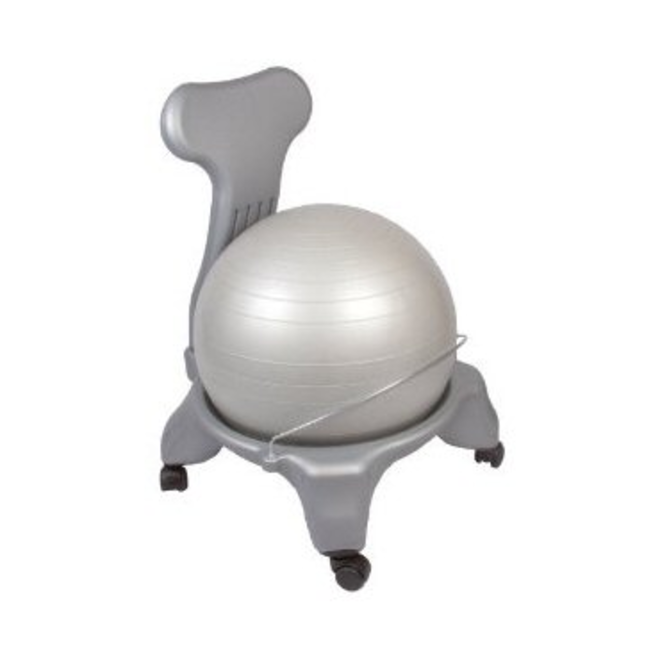 ERP Modern Ball Chair - Child (With Back) - grey/blue (d)