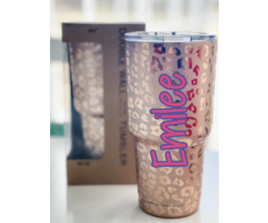 Leopard Tumbler Monogrammed