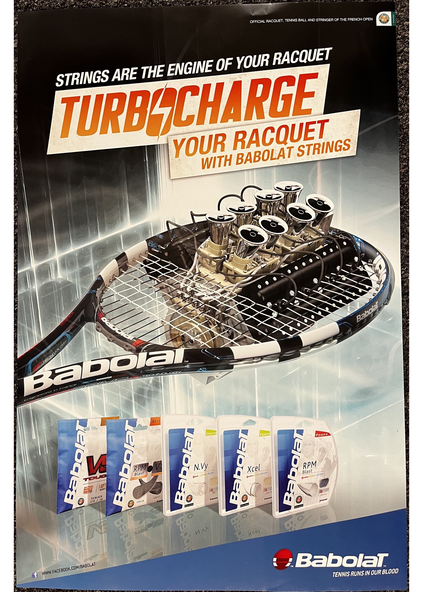 Babolat Poster: Turbo Charge Strings