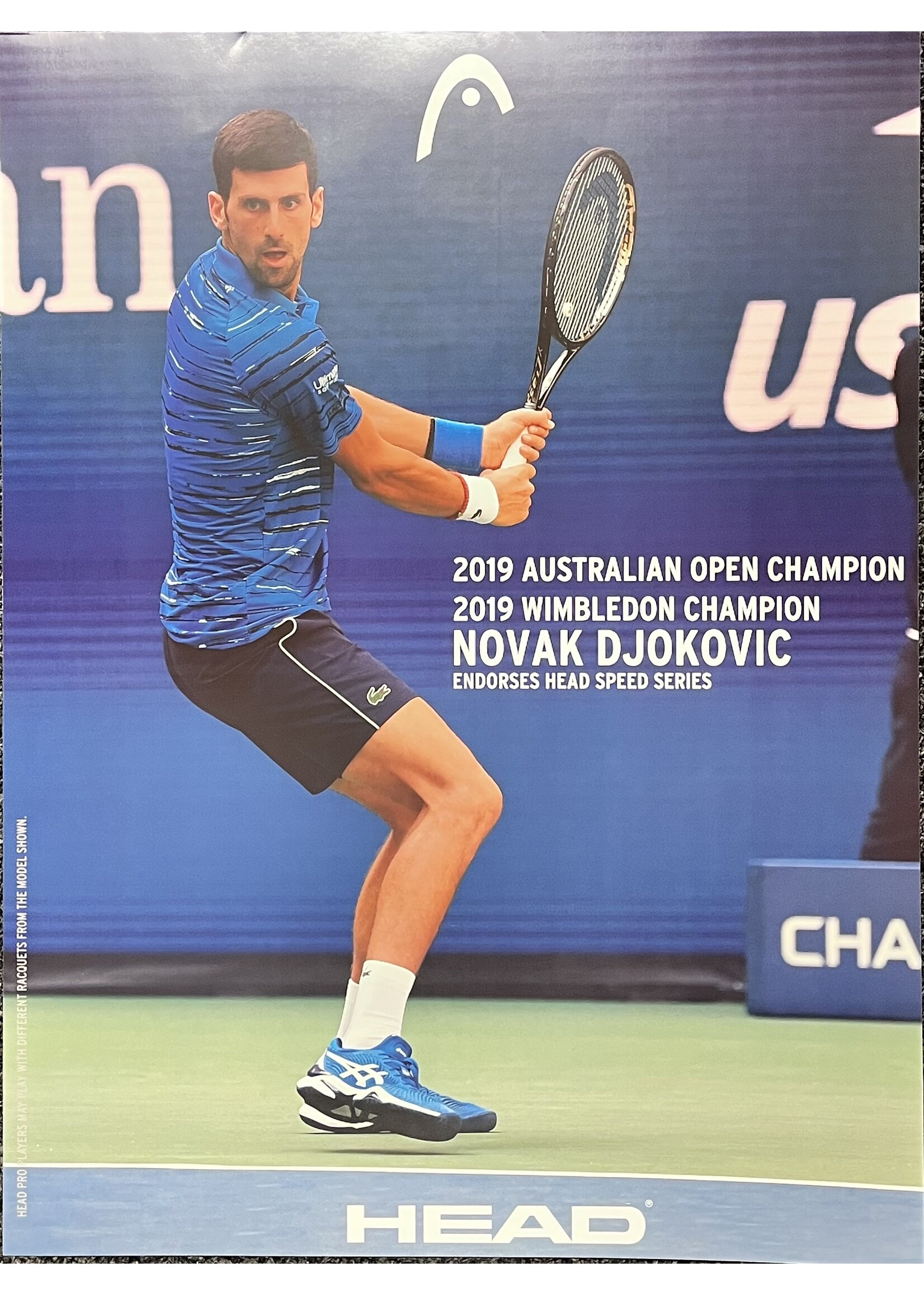Head/Penn Poster 6-2: Djokovic 2019 (18"x24")