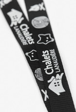 Polyester black key lanyard