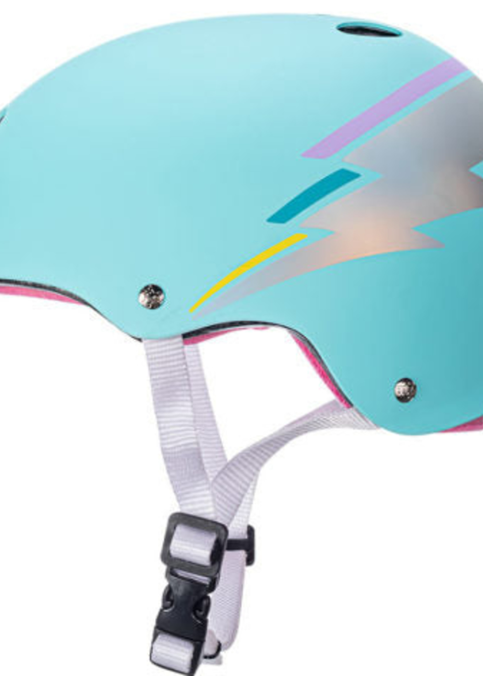 Triple 8 Cert Sweatsaver Helmet - Teal Hologram - L/XL
