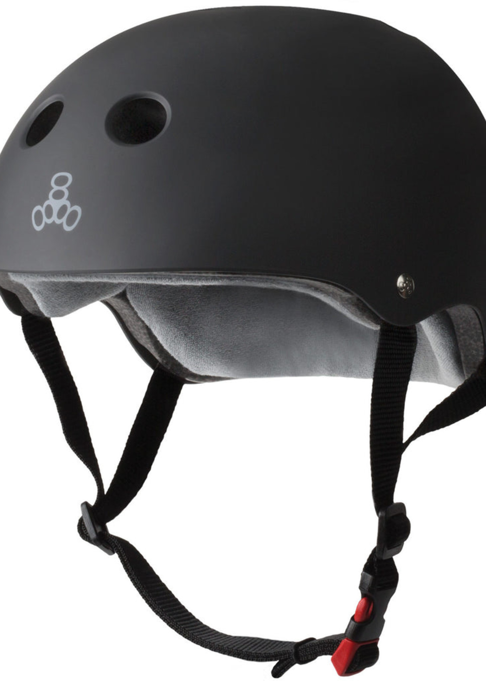 Triple 8 Cert Sweatsaver Helmet - Black Rubber - L/XL
