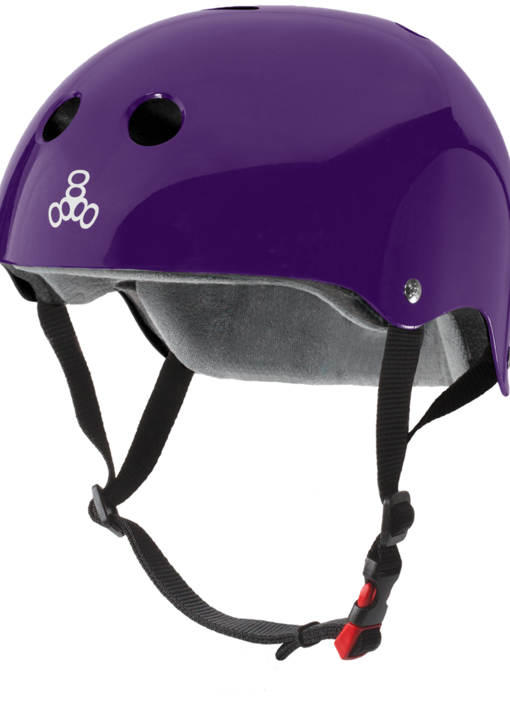 Triple 8 Cert Sweatsaver Helmet - Purple Glossy - L/XL