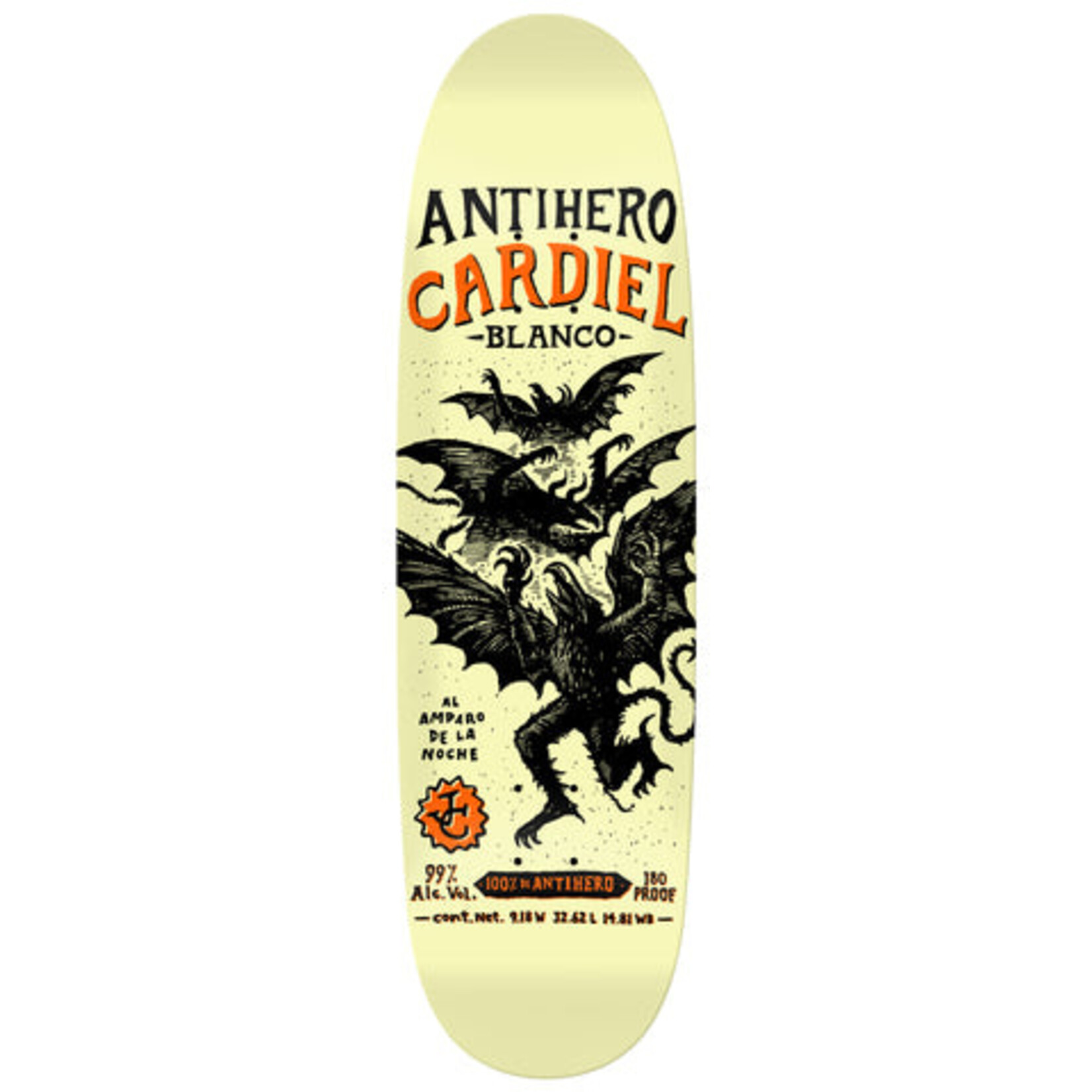 Antihero Anti Hero Cardiel Carnales Deck 9.18" wb14.8