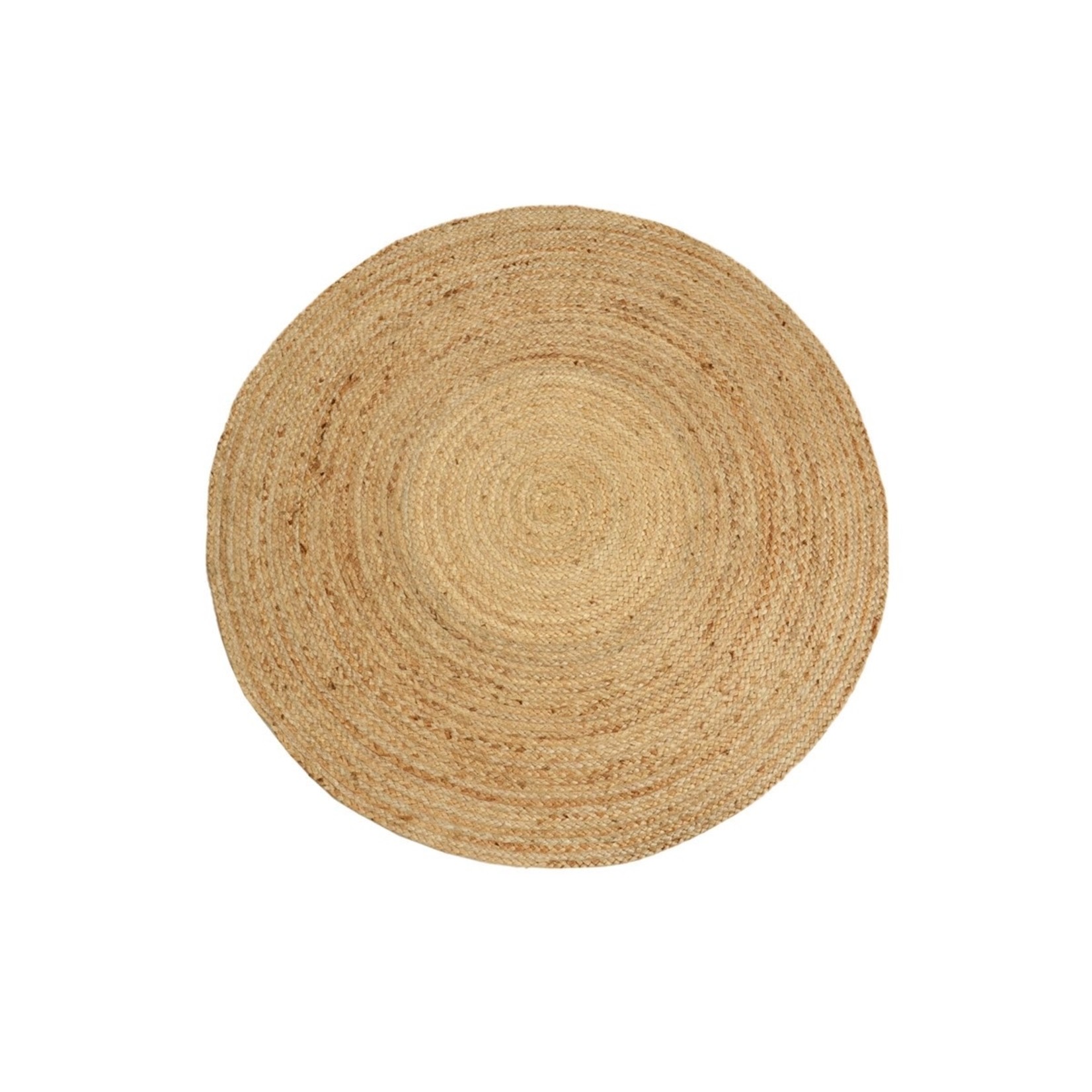 Jute Rug Round 3ft Plain (824-011) - Shoreline Chic