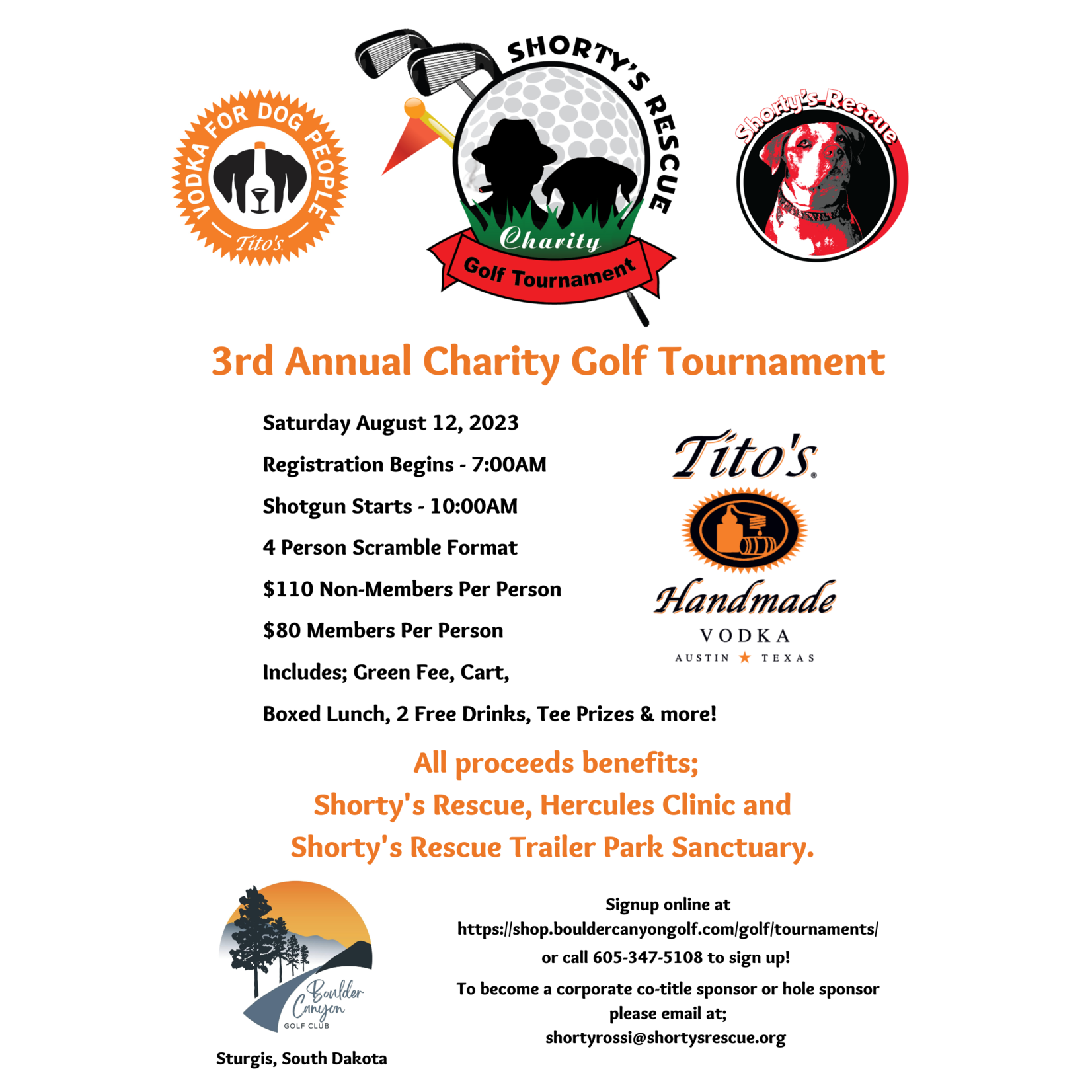 Tournament Player - Shorty's Rescue Charity - 8/12/23