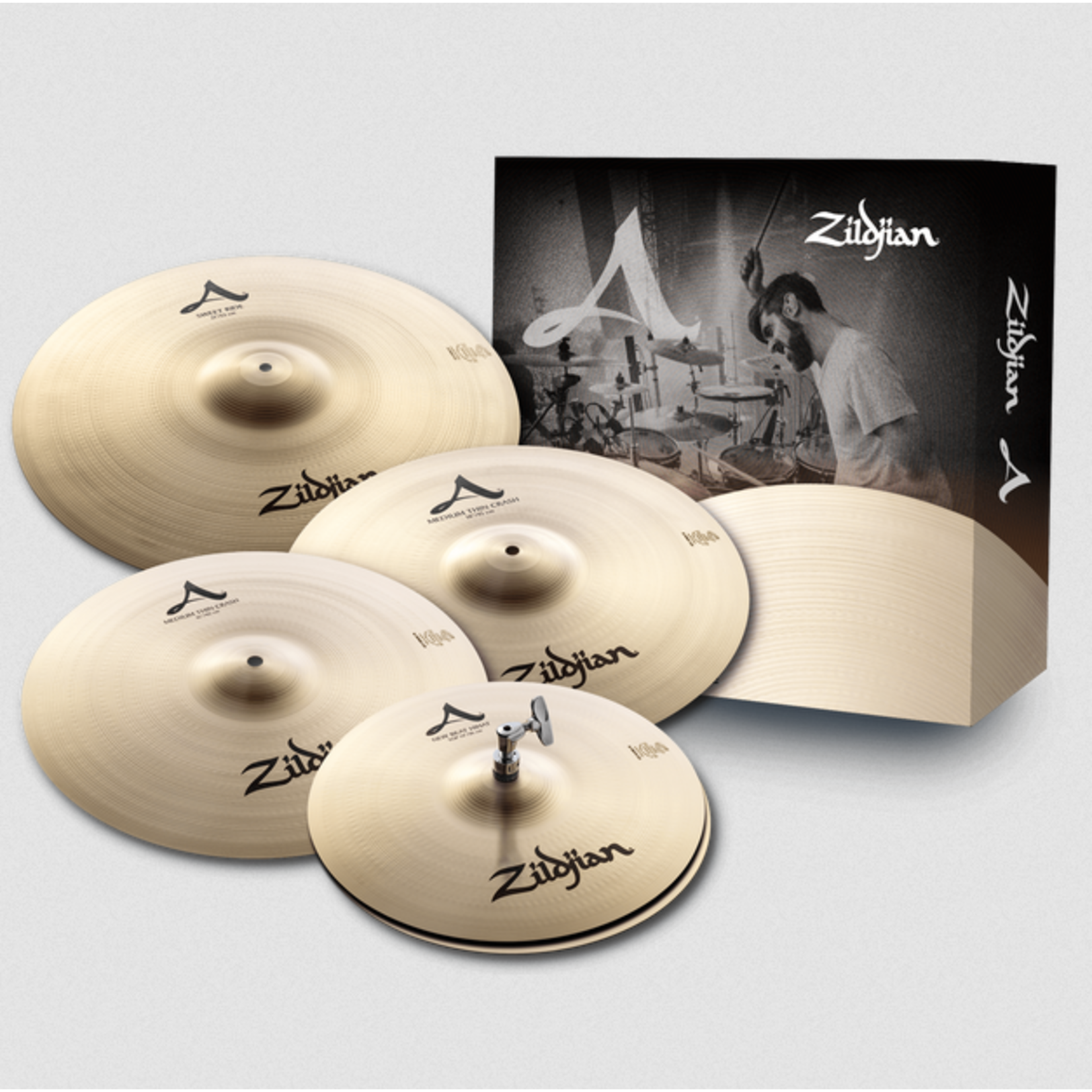 Zildjian Zildjian A Sweet Ride Cymbal Pack 14"/16"/18"/21" A391