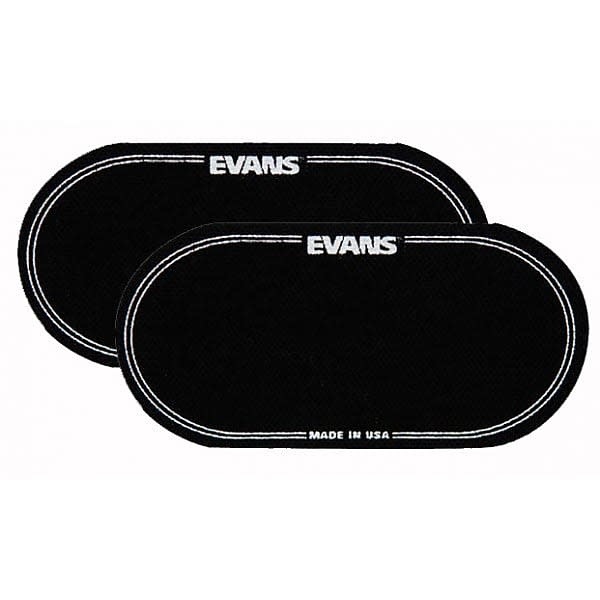 EVANS DOUBLE BASS DRUM PATCH BLACK EQPB2 2112 PERCUSSION