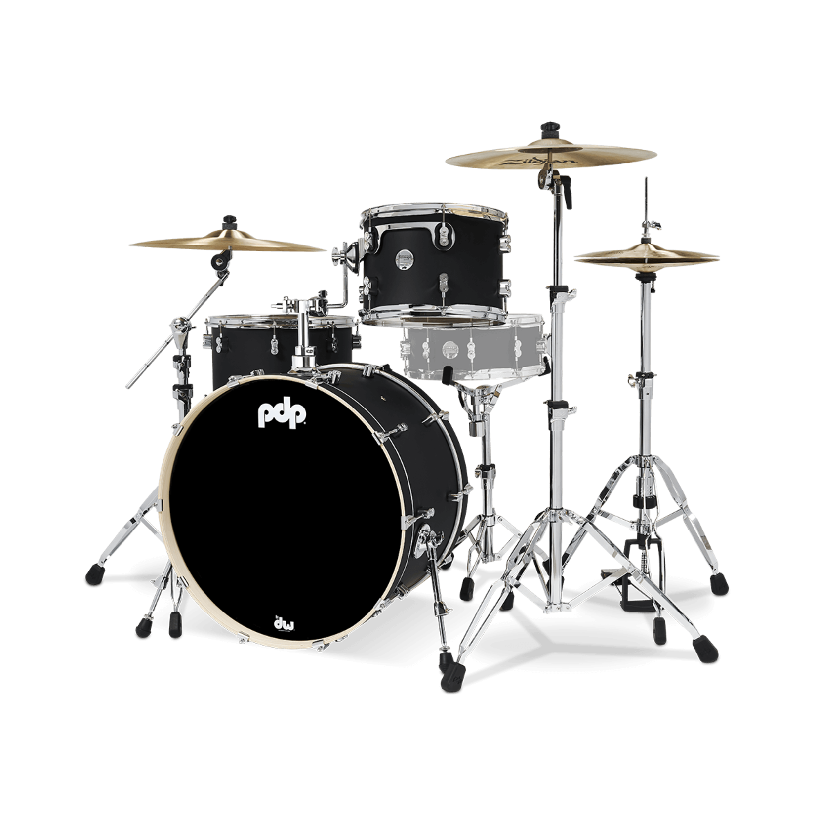 PDP PDP Concept Maple 3-Pc Rock Shell Pack (Satin Black)