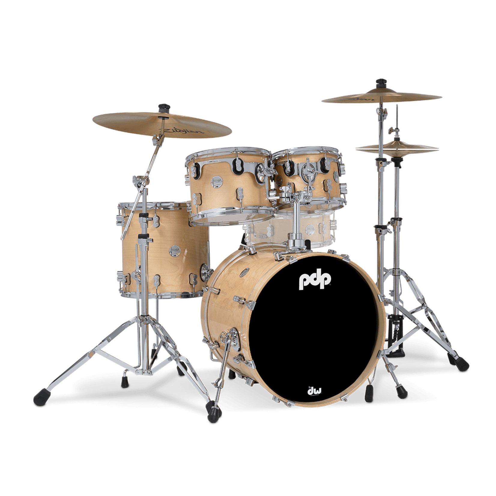 PDP PDP Concept Maple CM Fusion 4-Piece Shell Pack 10/12/14/20 (Natural Lacquer)