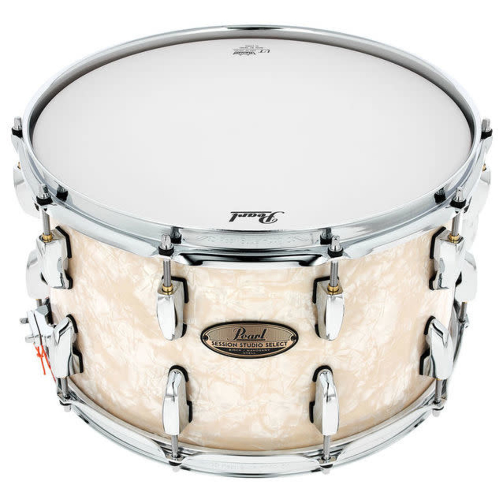 Pearl Pearl Session Studio Select 8x14" Snare Drum STS1480S/C405 (Nicotine White Marine Pearl)
