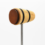 Low Boy Low Boy Standard Leather Daddy Bass Drum Beater (Natural With Black Stripes
