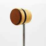Low Boy Low Boy Lightweight Leather Daddy Bass Drum Beater (Natural With Black Stripe)