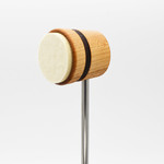 Low Boy Low Boy Lightweight Felt Daddy Bass Drum Beater (Natural With Black Stripe)