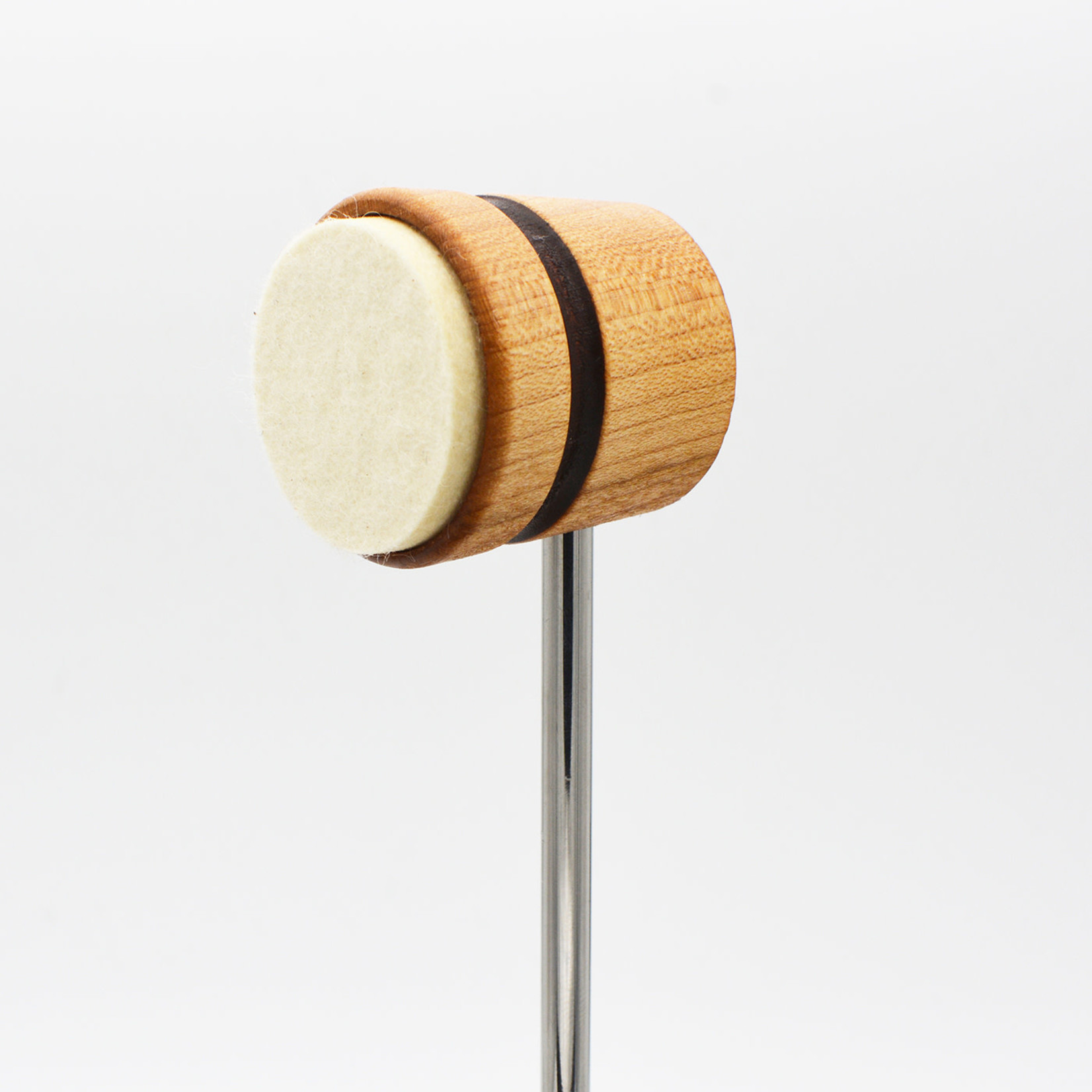 Low Boy Low Boy Lightweight Felt Daddy Bass Drum Beater (Natural With Black Stripe)