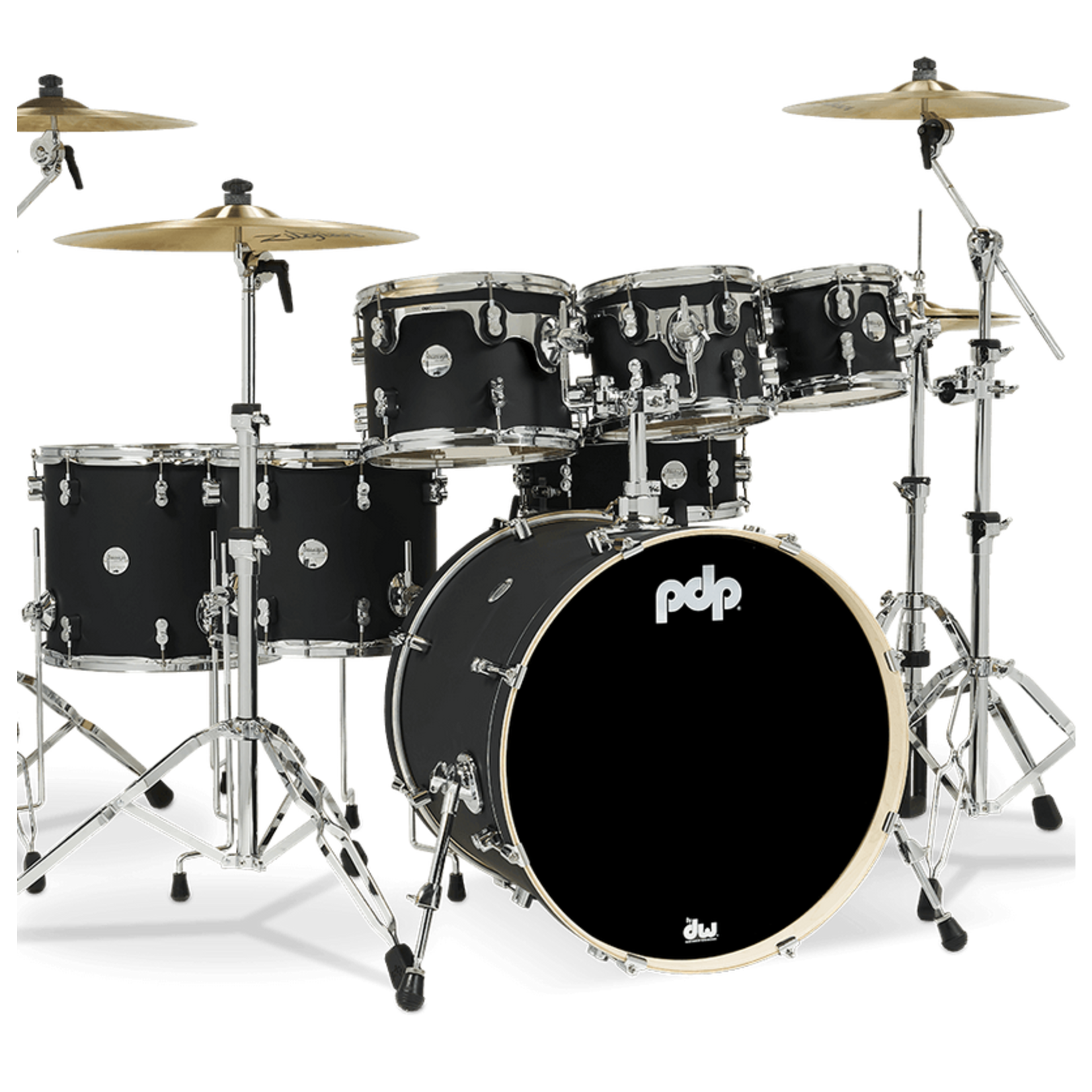 PDP PDP Concept Maple 7-Piece Shell Pack (Satin Black)