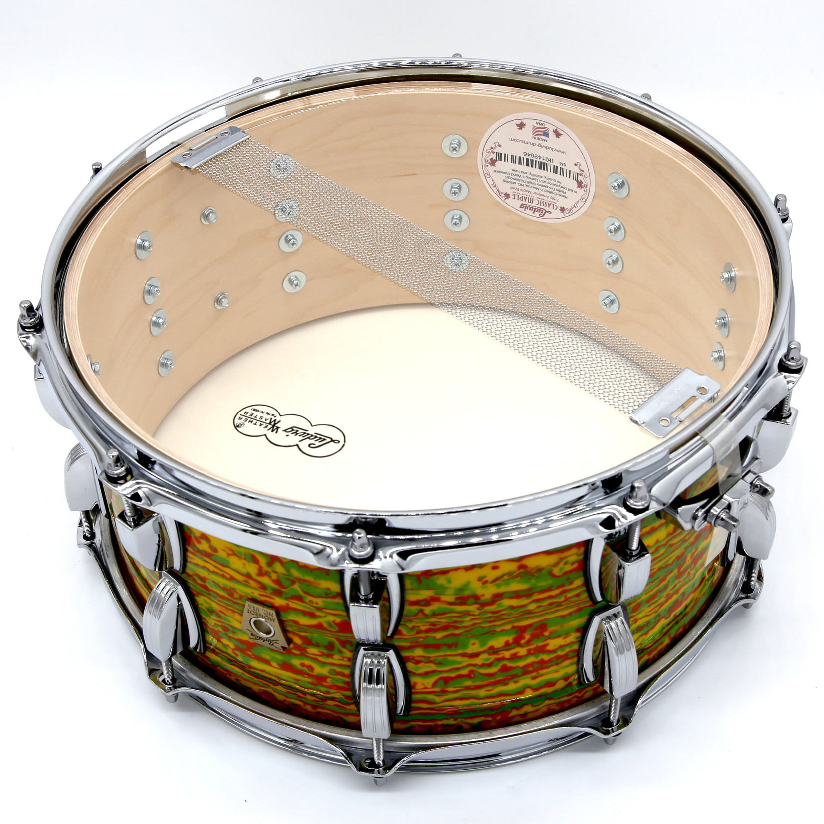 Ludwig Ludwig Classic Maple 6.5x14" Snare (Citrus Mod)