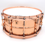 Ludwig Ludwig 6.5x14" Copperphonic Hammered With Tube Lugs And Copper Hardware LC662KTC