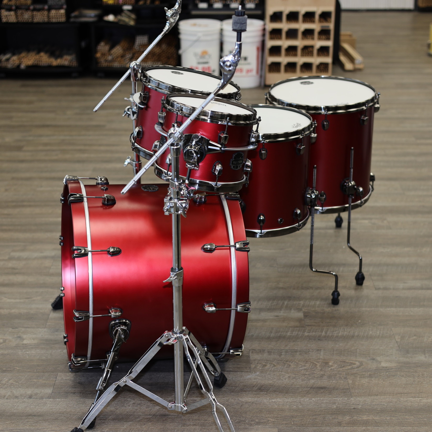 Mapex Mapex Saturn Evolution Workhorse Birch 5-Piece Shell Pack 10/12/14/16/22 (Tuscan Red Lacquer)