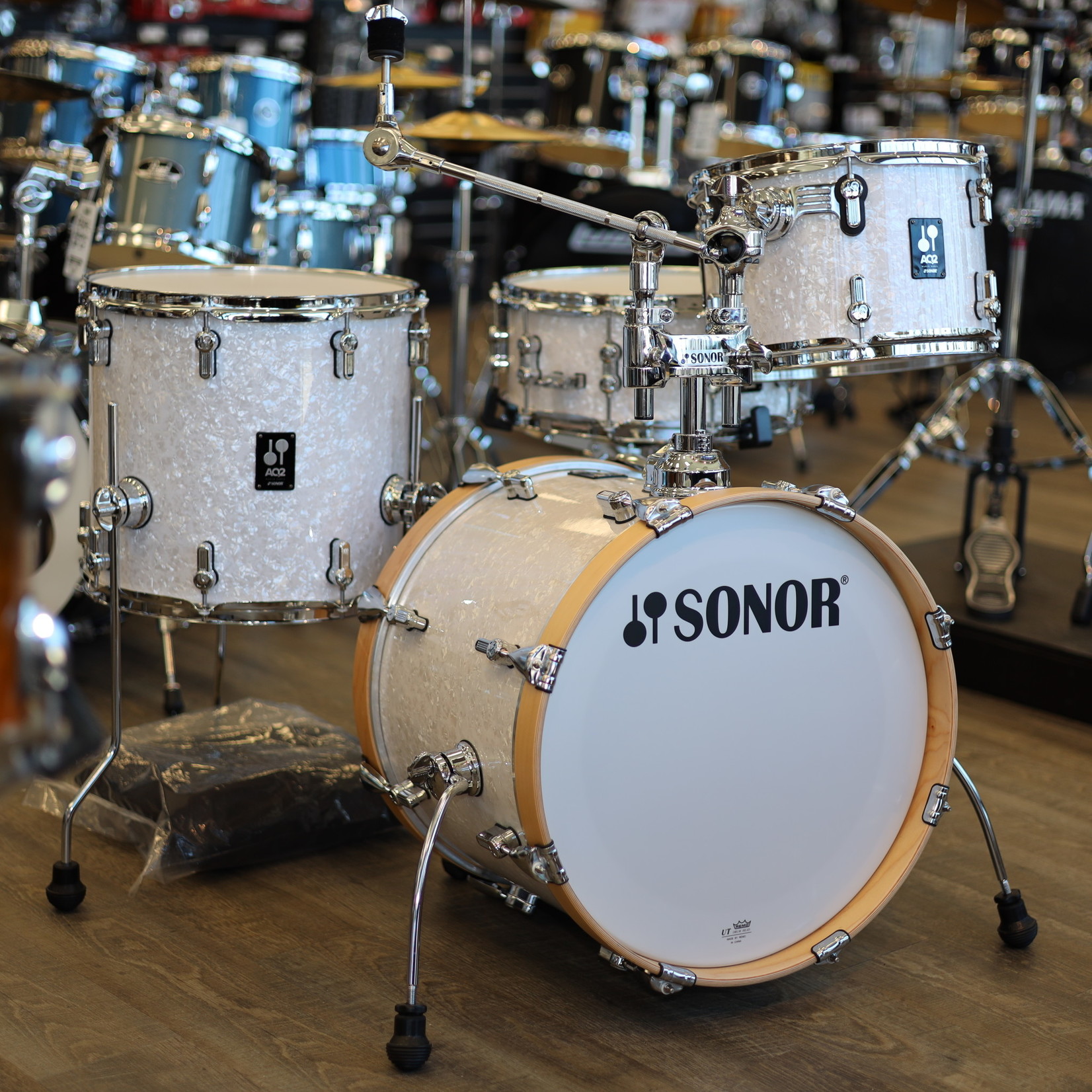 Sonor Sonor AQ2 Maple Bop Set Shell Pack 12/14/14/18 White Marine Pearl AQ2-BOPWMCWHP