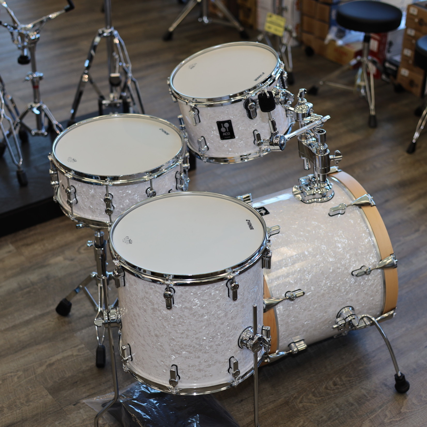 Sonor Sonor AQ2 Maple Bop Set Shell Pack 12/14/14/18 White Marine Pearl AQ2-BOPWMCWHP