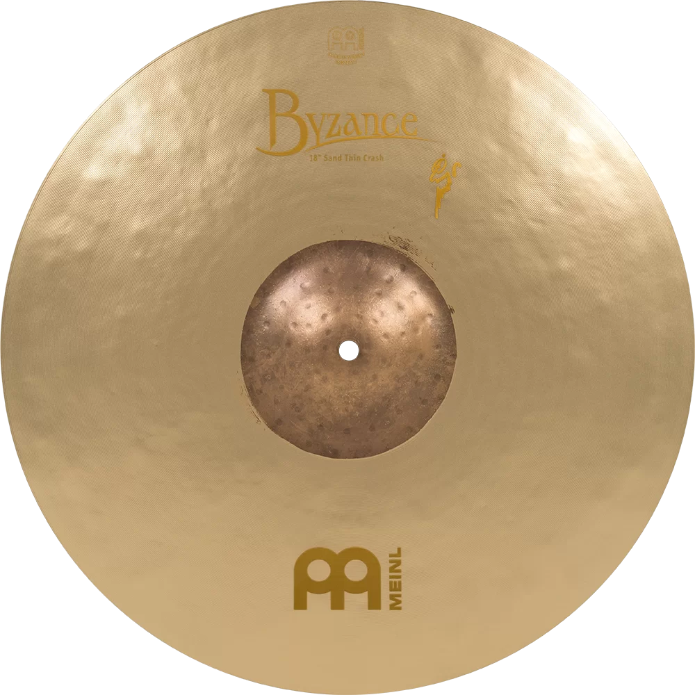 MEINL BYZANCE VINTAGE 18 SAND THIN CRASH CYMBAL B18SATC 2112 PERCUSSION