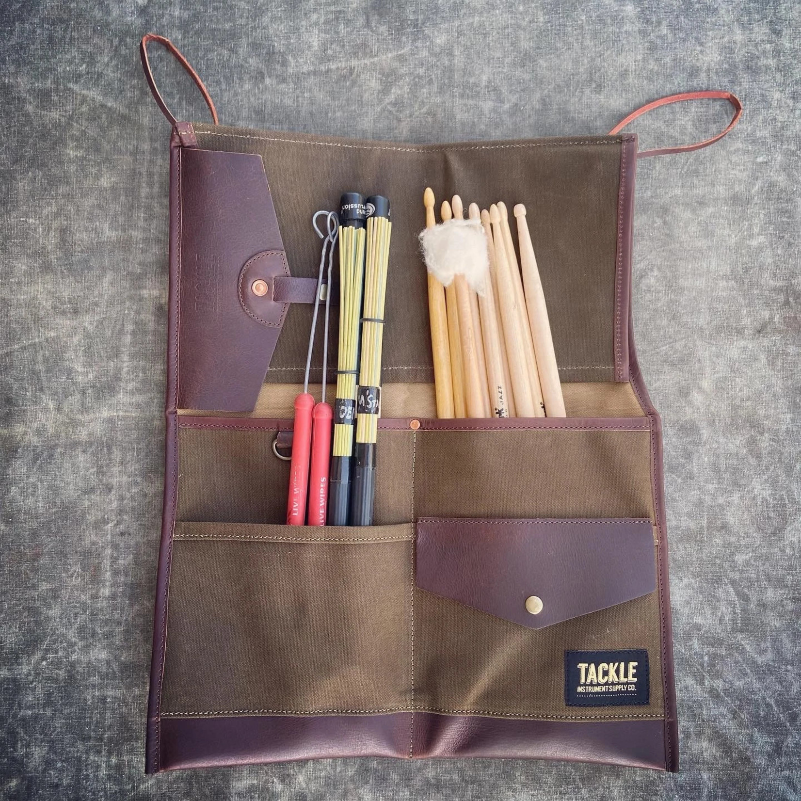 Tackle Instrument Tackle Instrument Waxed Canvas Bi-Fold Stick Bag Forest Green