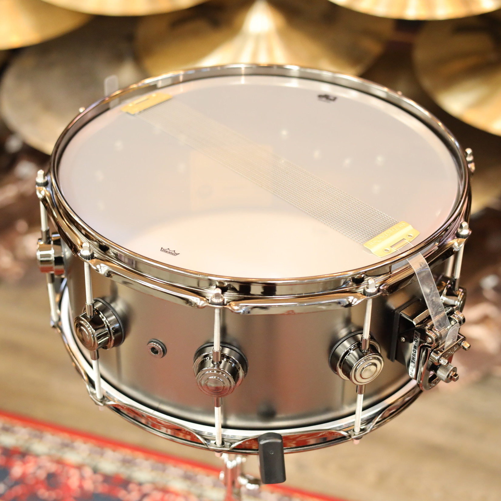 Collectors Satin Black Nickel over Brass 6.5 x 14 Snare with