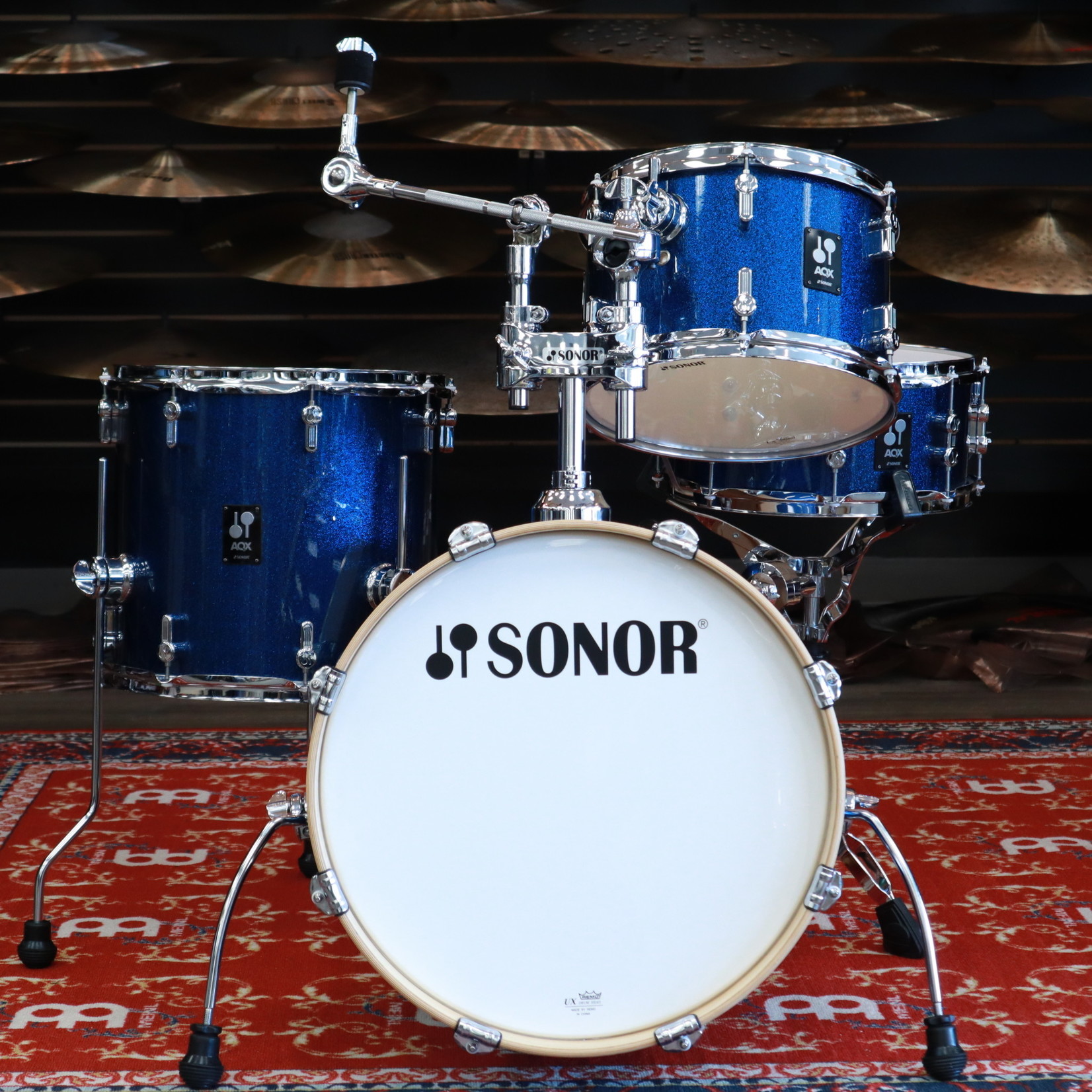 Sonor Sonor AQX Jazz Set Shell Pack 12/13/14/18 Blue Ocean Sparkle AQX-JAZZWMCBOS