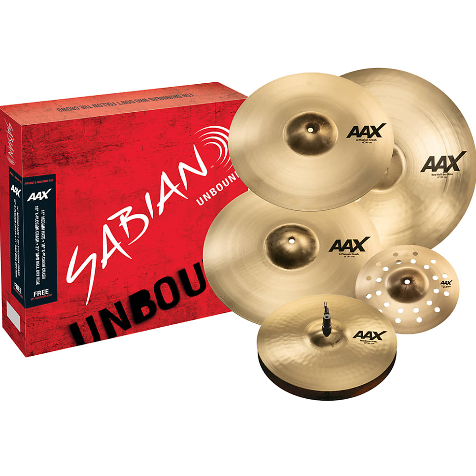 SABIAN AAX PRAISE & WORSHIP CYMBAL PACK 25005XCPWB - 2112 PERCUSSION