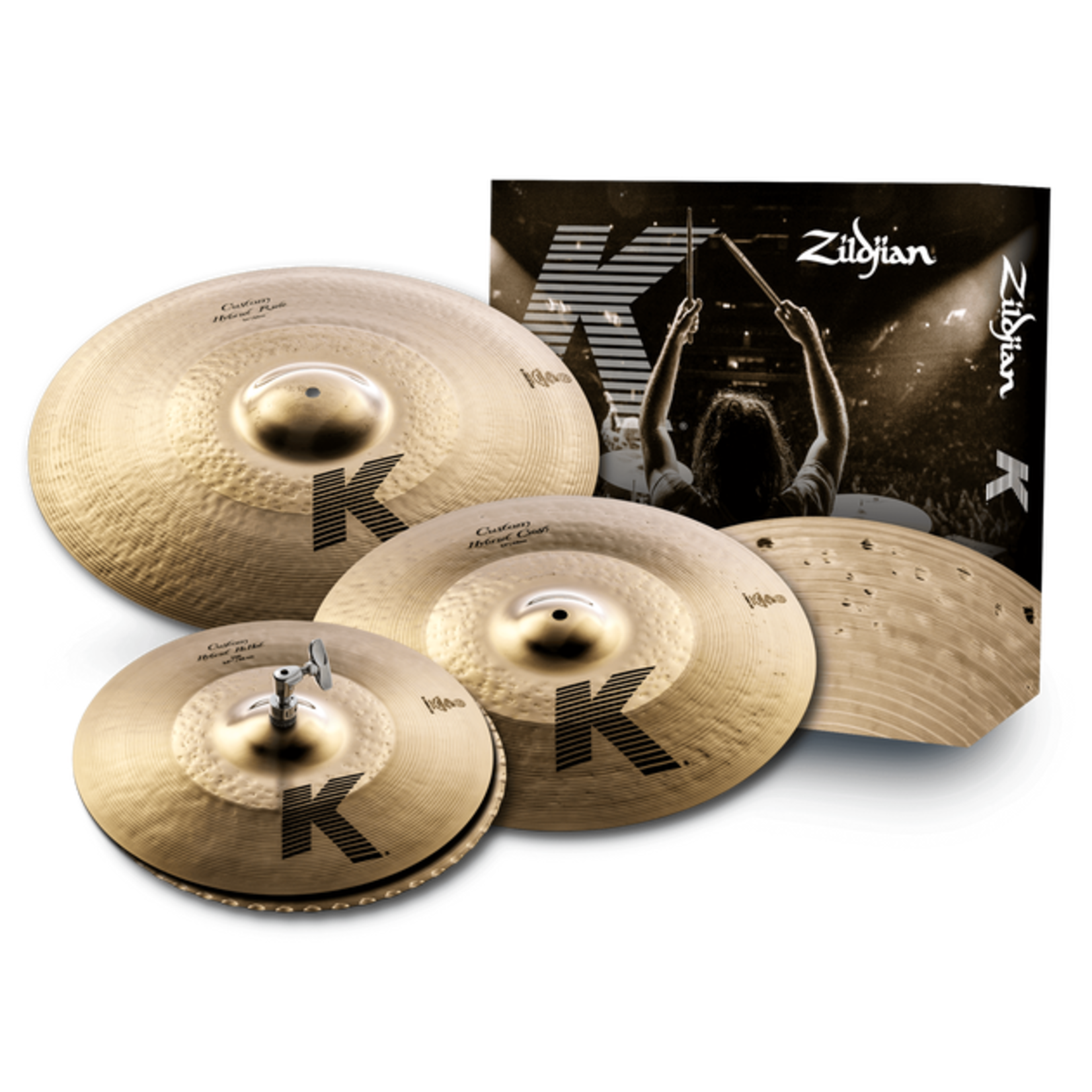 Zildjian Zildjian K Custom Hybrid Cymbal Pack 14.24HH/17C/21R KCH390