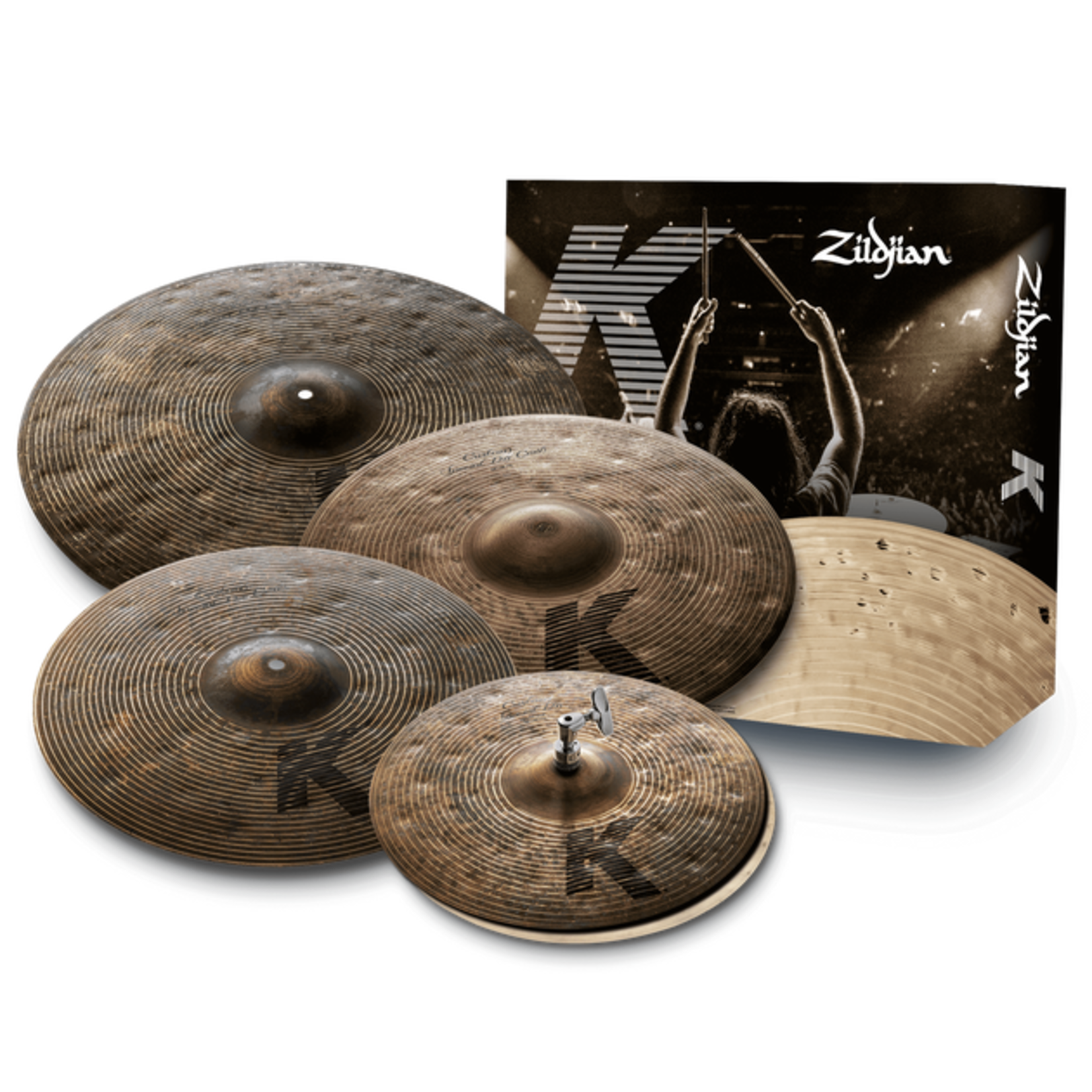 Zildjian ZIldjian K Custom Special Dry Cymbal Pack 14HH/16C/18C/21R KCSP4681