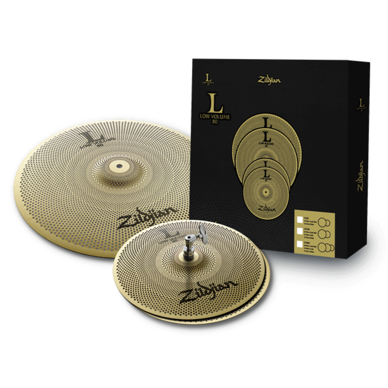 Zildjian Zildjian L80 Low Volume Cymbal Pack 13/18 LV38