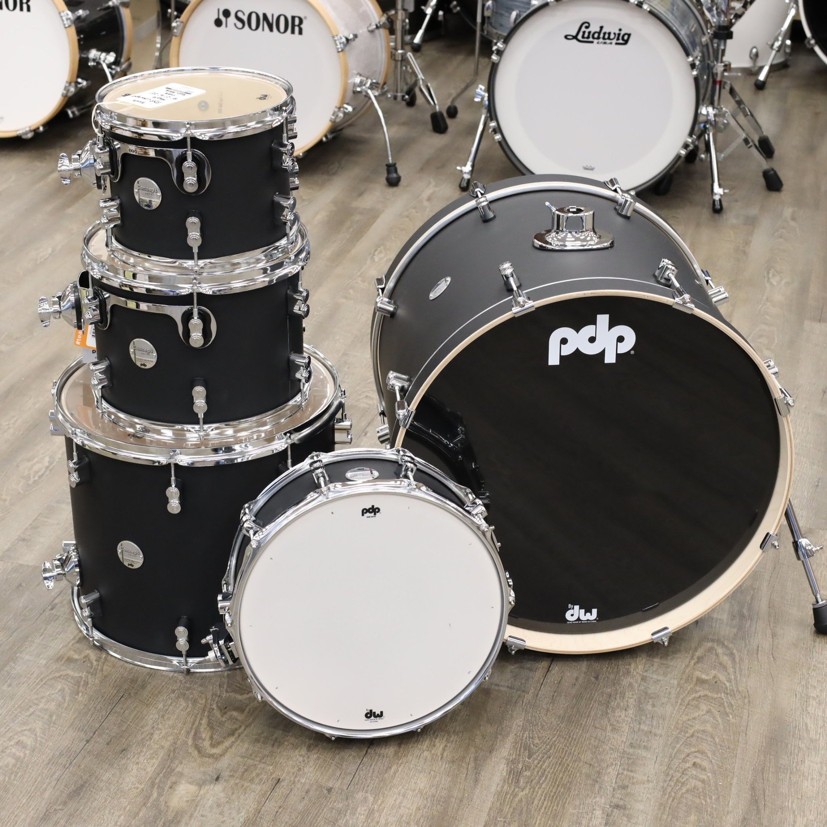 PDP PDP CONCEPT MAPLE 5-PC SHELL PACK (SATIN BLACK)