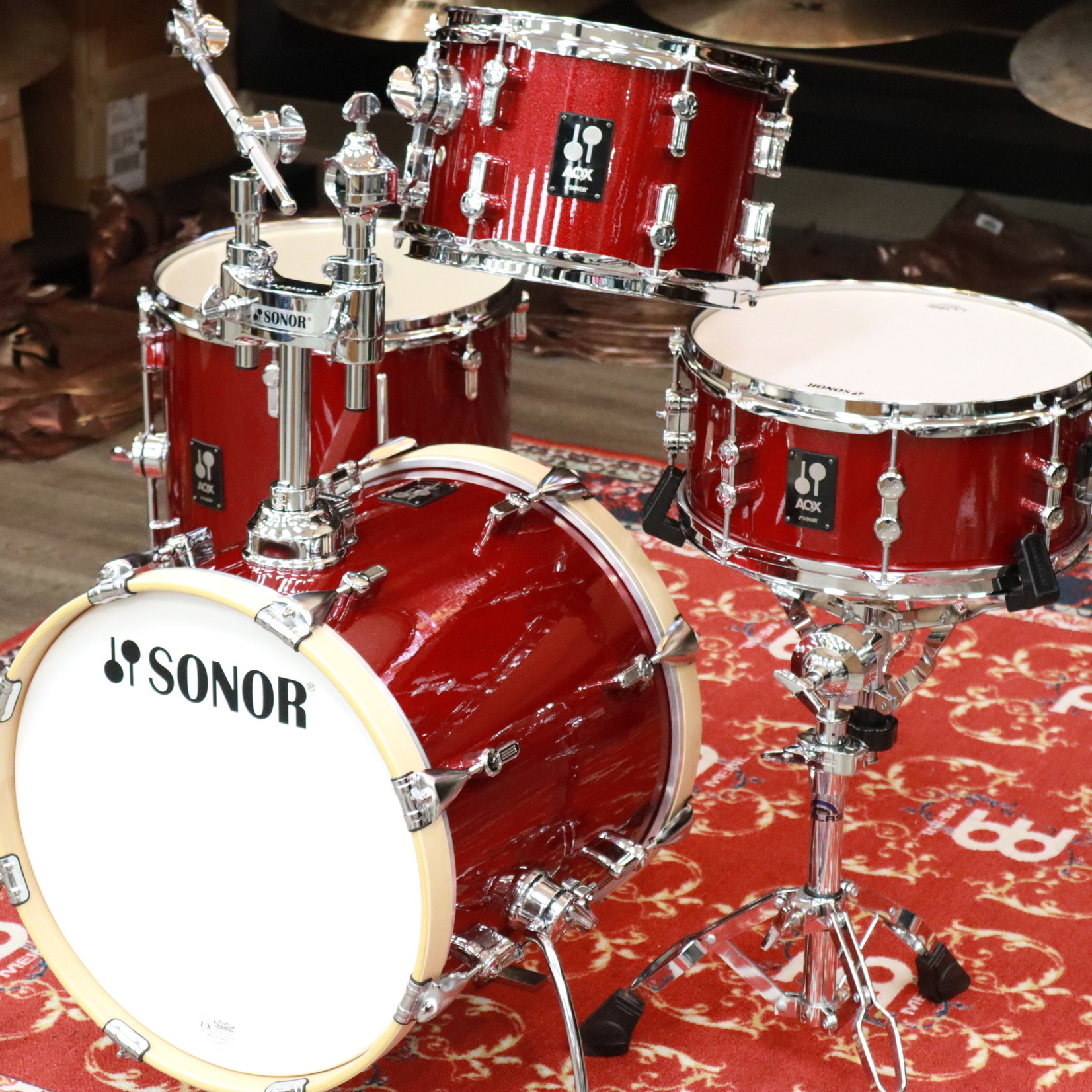 Sonor Sonor AQX Jungle Set Shell Pack 10/13/13/16 Red Moon Sparkle AQX-JUNGLEWMCRMS