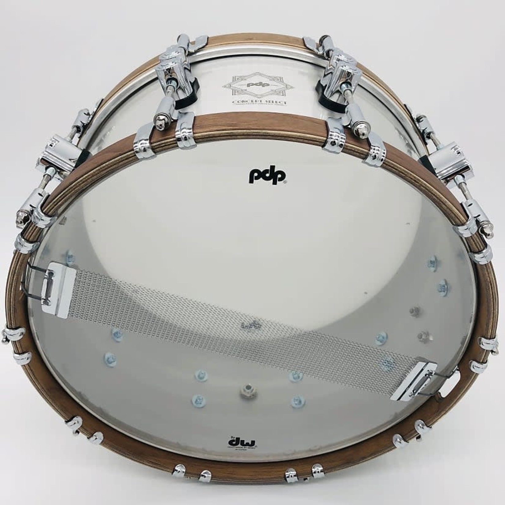 PDP PDP Concept Select 6.5X14" Aluminum Snare Drum w/ Walnut Hoops PDSN6514CSAL